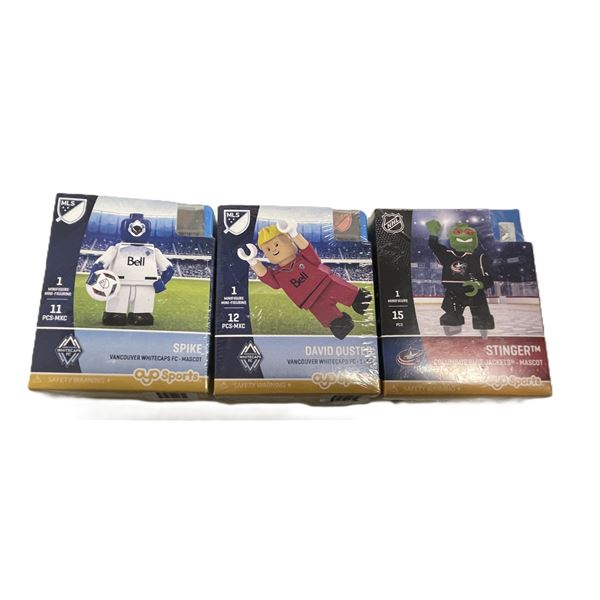 OYO Sports NHL minifigures featuring various team players , LEGO COMPATIBLE NOT LEGO BRAND