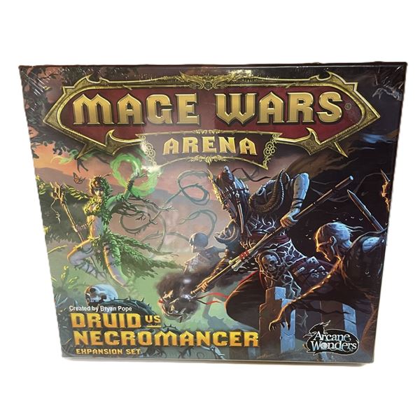 Mage Wars Arena Druid vs Necromancer expansion set for the customizable strategy card game