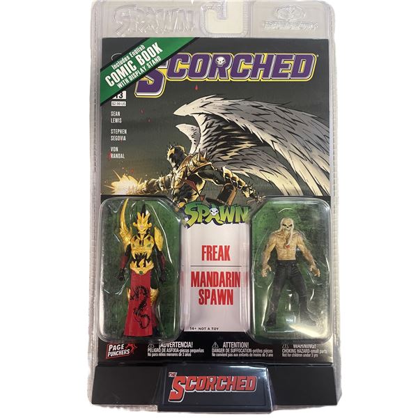 Scorched Comic Book #13 and two figures