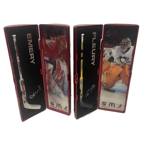 2007-2008 McDonald's NHL Star Sticks mini hockey sticks