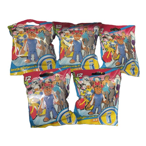FIVE Fisher-Price Imaginext Series 12 Mystery Figure Blind Bags