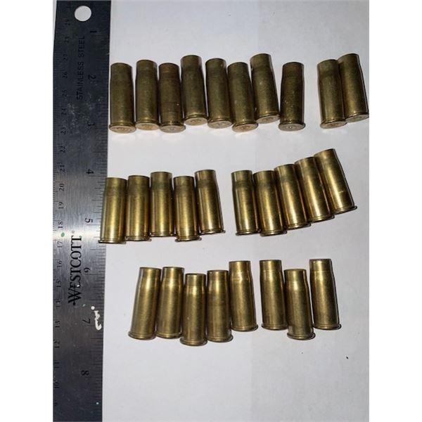Empty brass shell casings,