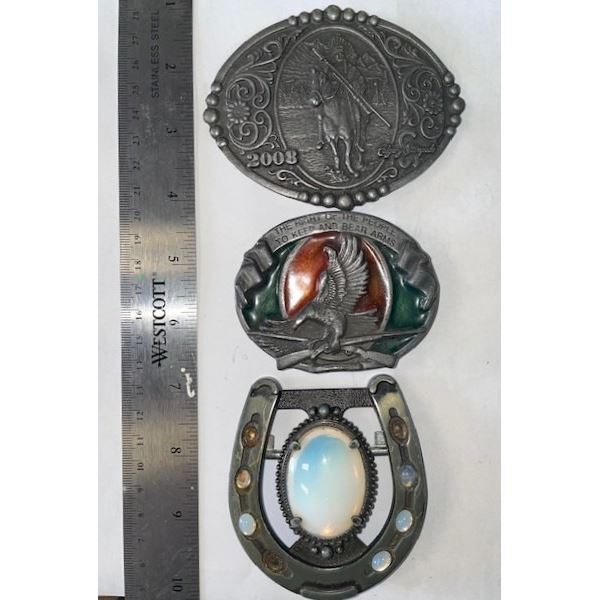 Three Belt Buckles