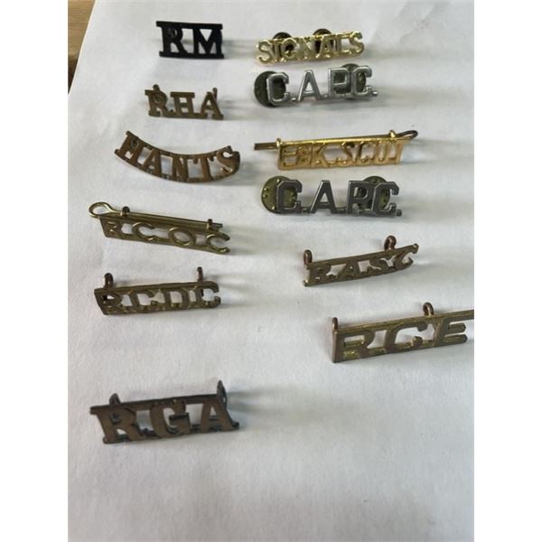 Collection of Shoulder Titles