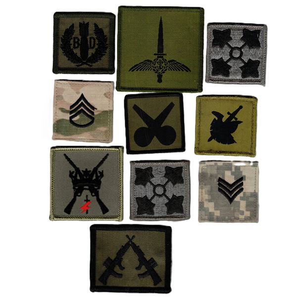 Ten Badges / Patches  Trade and Rank