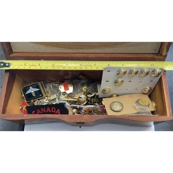 Cedar Box with Items shown
