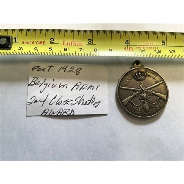 Belgian Army Shooting Contest Award (Medaille de Schietprijskampen)