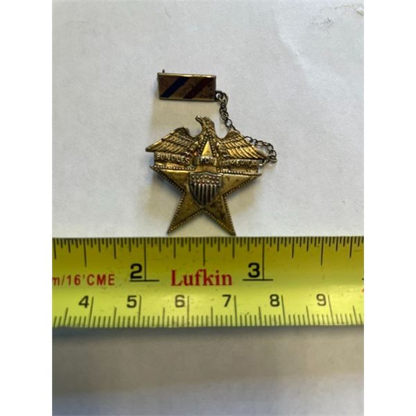Sterling silver WWII U.S. Army General Staff pin