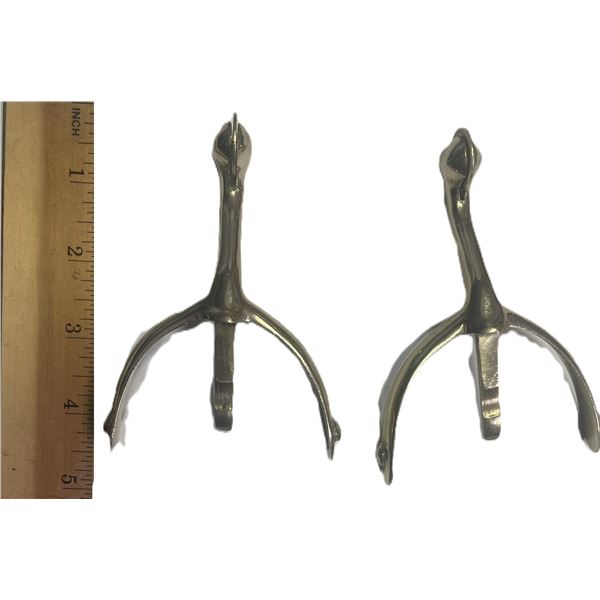 nickel-plated swan neck box spurs