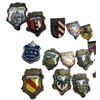 Image 3 : vintage enamel pins feature various European city and regional coat of arms