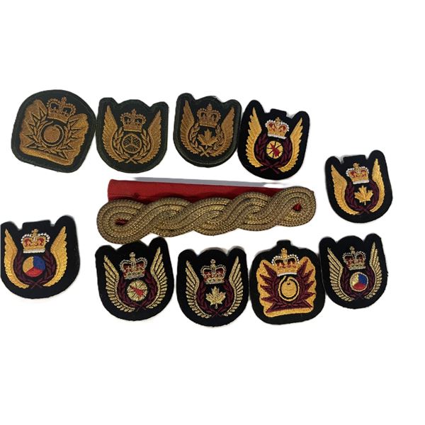 RCAF Tactical Helicopter Observer Trade Badges and Shoulder Board