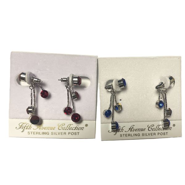 TWO Pairs of Earrings  Fifth Avenue