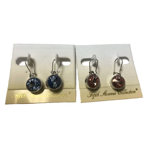 TWO Pairs of Earrings  Fifth Avenue