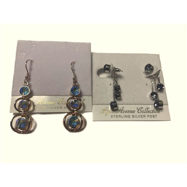 TWO Pairs of Earrings  Fifth Avenue