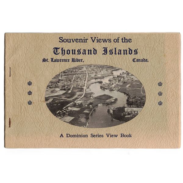 vintage "Dominion Series" souvenir photo view book showcasing images of the Thousand Islands