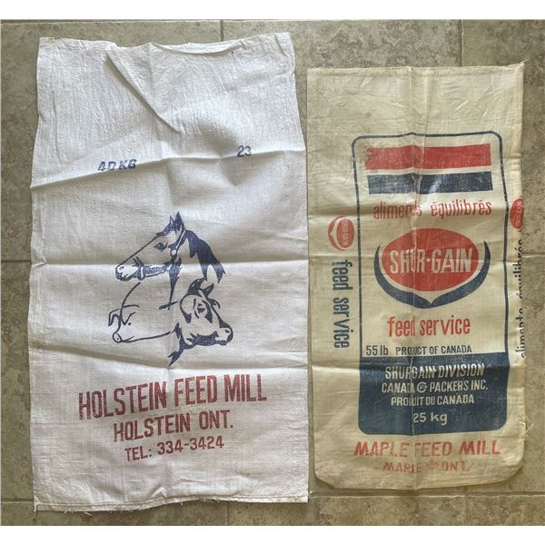 Two Sacks from Holstein Feed Mill