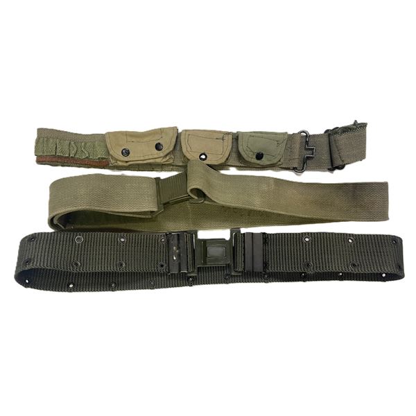Three Webbing Belts