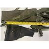 Image 3 : US Military M-1956 Sleeping Bag Carrying Strap Assembly,  Cloth belt and leather holster