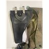 Image 4 : US Military M-1956 Sleeping Bag Carrying Strap Assembly,  Cloth belt and leather holster