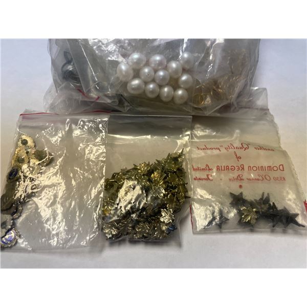Supplies for making pins and Jewelry
