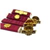 Image 2 : WWII U.S. LEGION OF MERIT CHIEF COMMANDER GRADE RIBBON BAR PIN-BACKs, 7 Officer Lapel Pins