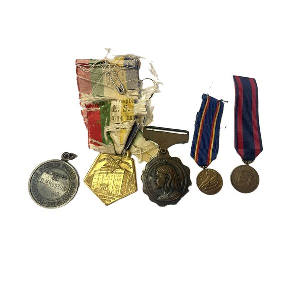 FIVE Medals , including Temperance Society Long Service Medal