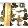 Image 3 : Vintage Canadian Cap Badges insignia from Canadian armed forces, including the Canadian Air Cadets,