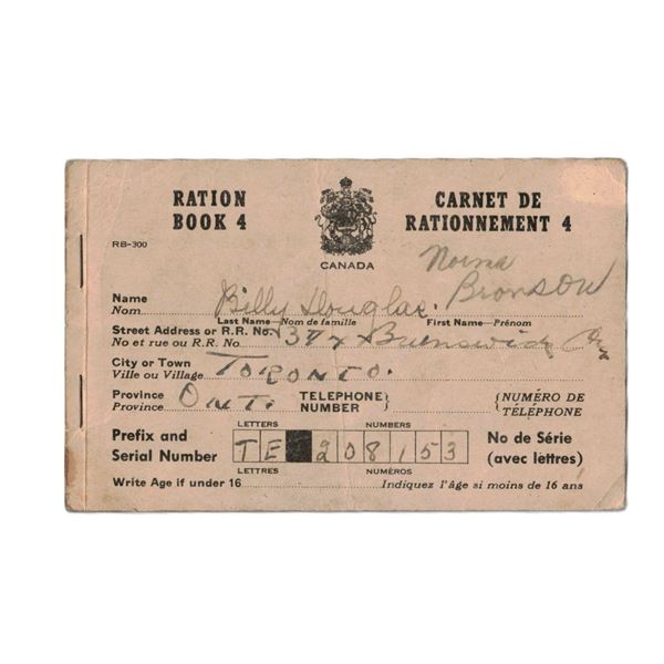 Ration Book 4 Toronto