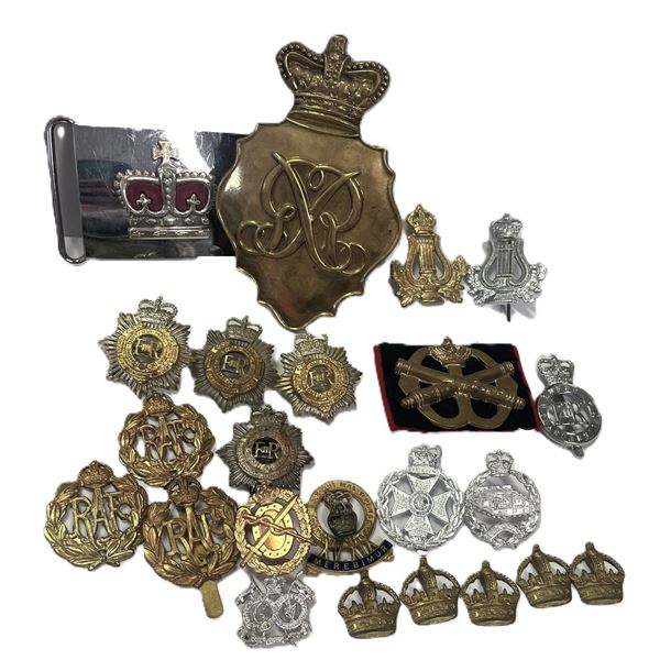 Collection of Cap Badges,  British and Canadian