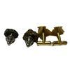 Image 3 : Two pairs of cuff links ,  One faux  nuggets and HMS Pheobe