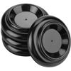 Image 2 : Benchworld Black Wood Castor Cups / Small