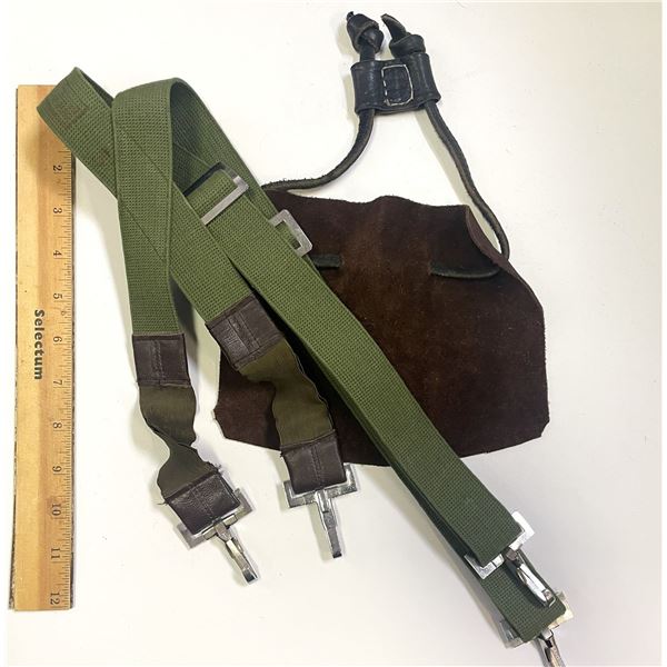 Suspenders and Leather with handle