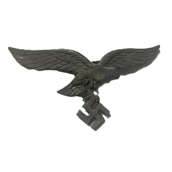 German Luftwaffe Officer Visor Cap Badge Eagle