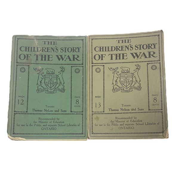 TWO Books The Children's Story of the War No. 12 and No. 13