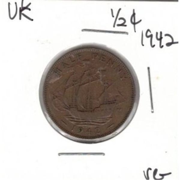 1942 United Kingdom halfpenny