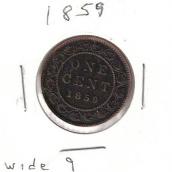 1859 Canada Large One Cent