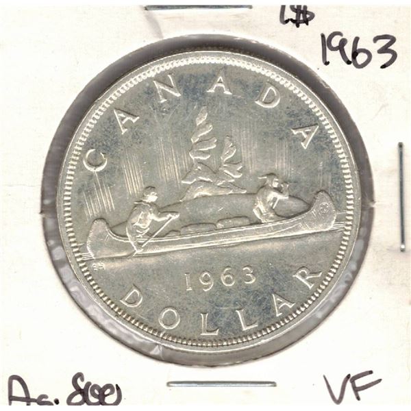 1963 Canada Silver Dollar