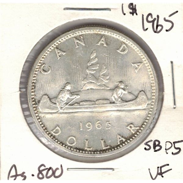 1965 Canada Silver Dollar