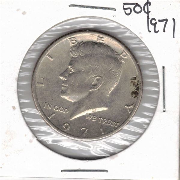 1971 USA Fifty Cent with Kennedy Coin