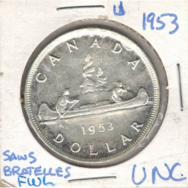 1953 Canada Silver Dollar