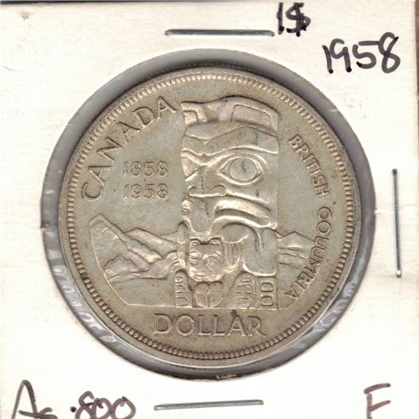 1958 Canada Silver Dollar
