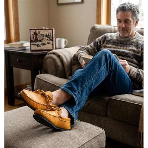 Laurentian Chief Men's Moccasins, Size 8