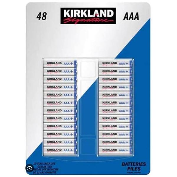 Kirkland AAA Alkaline 48-Pack Batteries