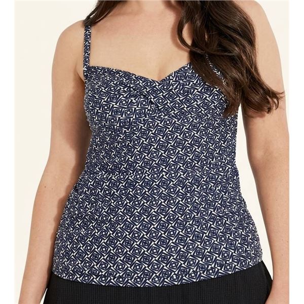 Christina Black and White Swimsuit Top S/P