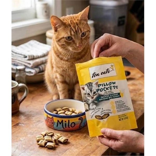 Ten Cats Pillow Pockets Cat Treats 6x85g