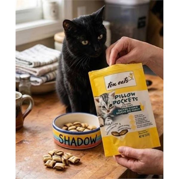 Ten Cats Pillow Pockets Cat Treats 6x85g