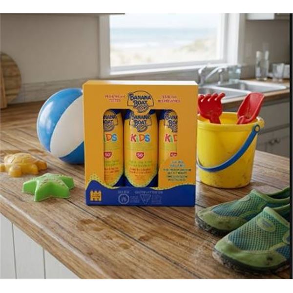 Banana Boat Kids SPF 50 Sunscreen 3-Pack