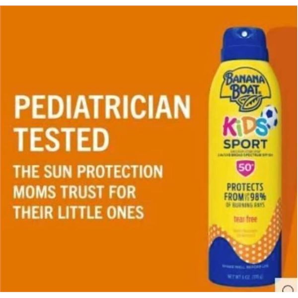 Banana Boat Kids SPF 50 Sunscreen Lot