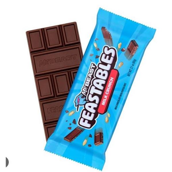 MrBeast Feastables Milk Crunch Box - 10 Pack