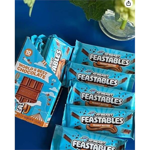 MrBeast Peanut Butter Chocolate Bars 10 Pack
